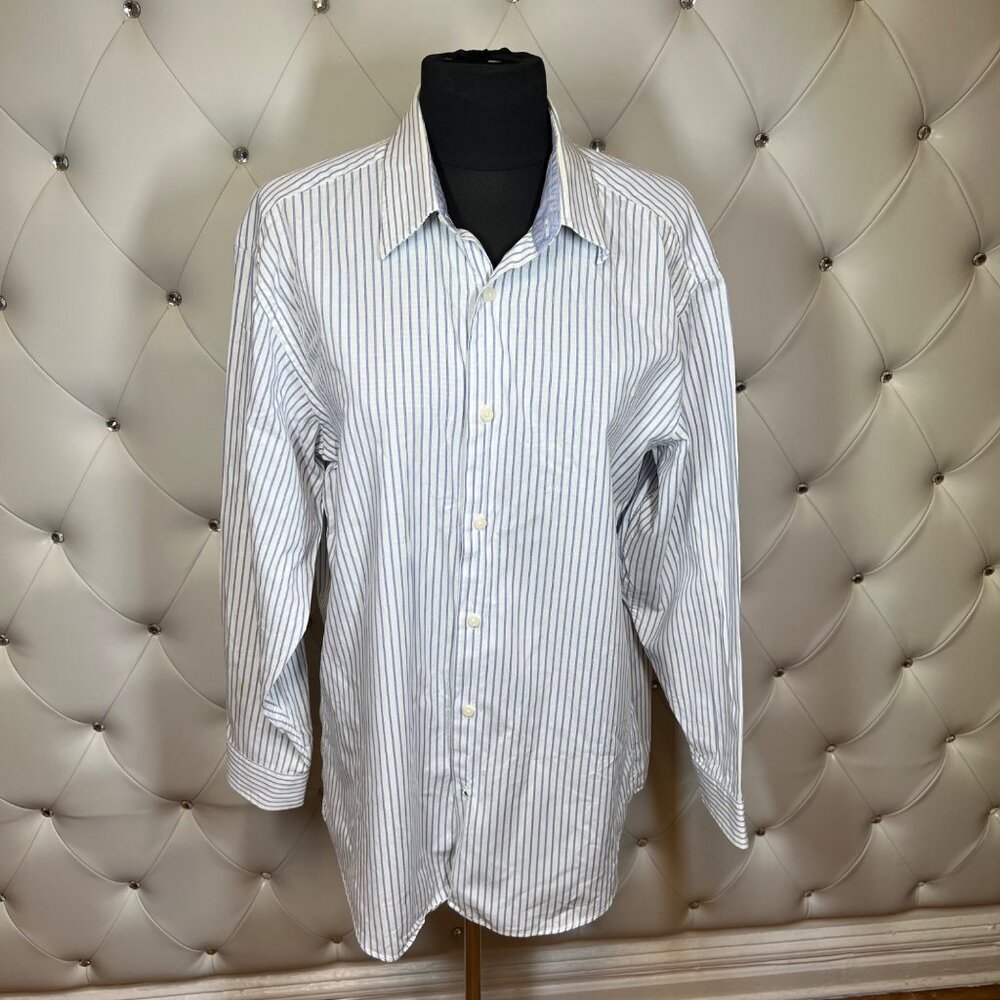 Ben Sherman Classic Blue Striped Men's Shirt Size L